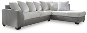 Clairette Court 2-Piece Sectional with Chaise