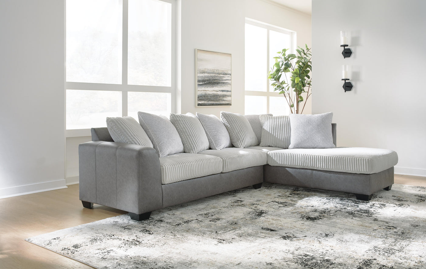 Clairette Court 2-Piece Sectional with Chaise