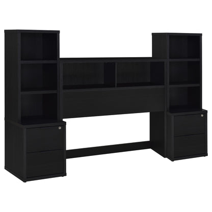 Westpark 3-piece Bedroom Set Bookcase Headboard Black