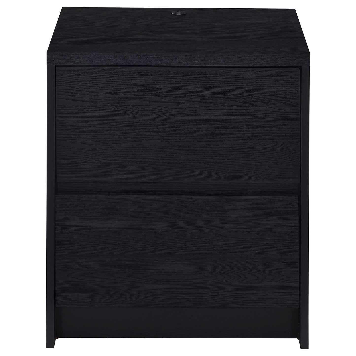 Westpark 2-drawer Nightstand LED Lights and USB Black