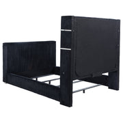 Tisdall Flame Visualizer Wingback TV Bed Black