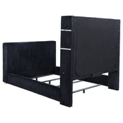 Tisdall Flame Visualizer Wingback TV Bed Black