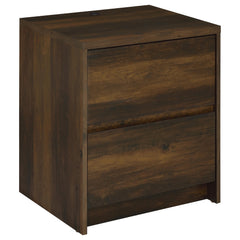 Westpark 2-drawer Nightstand LED Lights and USB Black