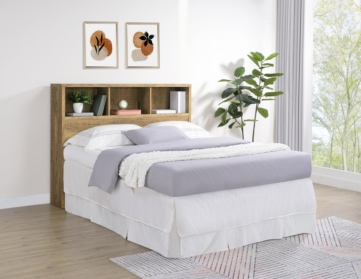 Westpark 49-inch Bookcase Headboard Black