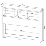 Westpark 49-inch Bookcase Headboard Black
