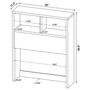 Westpark 49-inch Bookcase Headboard Black