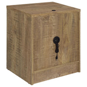 Westpark 2-drawer Nightstand LED Lights and USB Black