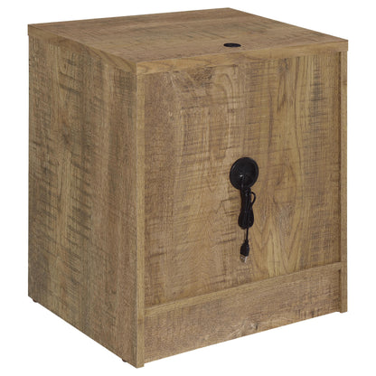 Westpark 2-drawer Nightstand LED Lights and USB Black