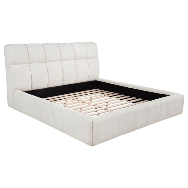 Nollet 48-inch Upholstered Panel Platform Bed
