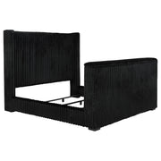 Centergrove Upholstered Queen Wingback TV Bed Black