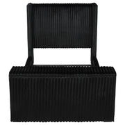Centergrove Upholstered Queen Wingback TV Bed Black