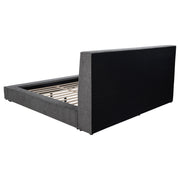 Dreux Upholstered Panel Platform Bed Cream