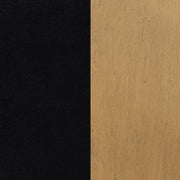 Blaire Upholstered Eastern King Wingback Platform Bed Black