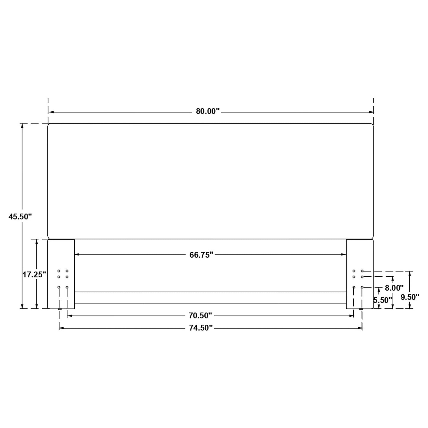 Cabecero tapizado Pirro King con paneles en color arena