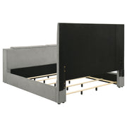 Tara 61-inch Upholstered  Panel TV Bed Grey
