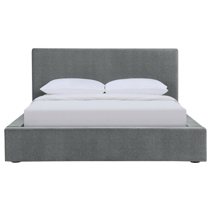 Gregory Upholstered  Panel Bed Graphite