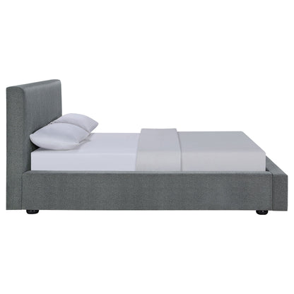 Gregory Upholstered  Panel Bed Graphite