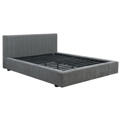 Gregory Upholstered  Panel Bed Graphite