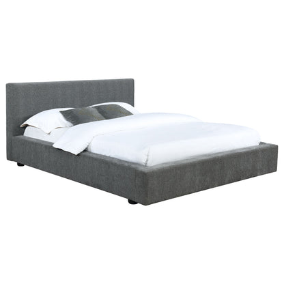 Gregory Upholstered  Panel Bed Graphite