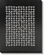 ''Midnight Mosaic Luxe'' Hand-painted Wrapped Canvas