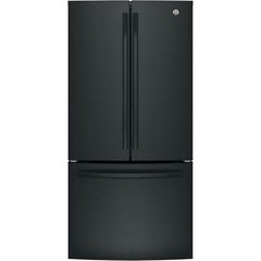 GE 33-inch, 24.8 cu. ft. French 3-Door Refrigerator with Ice and Water GNE25JGKBB IMAGE 1