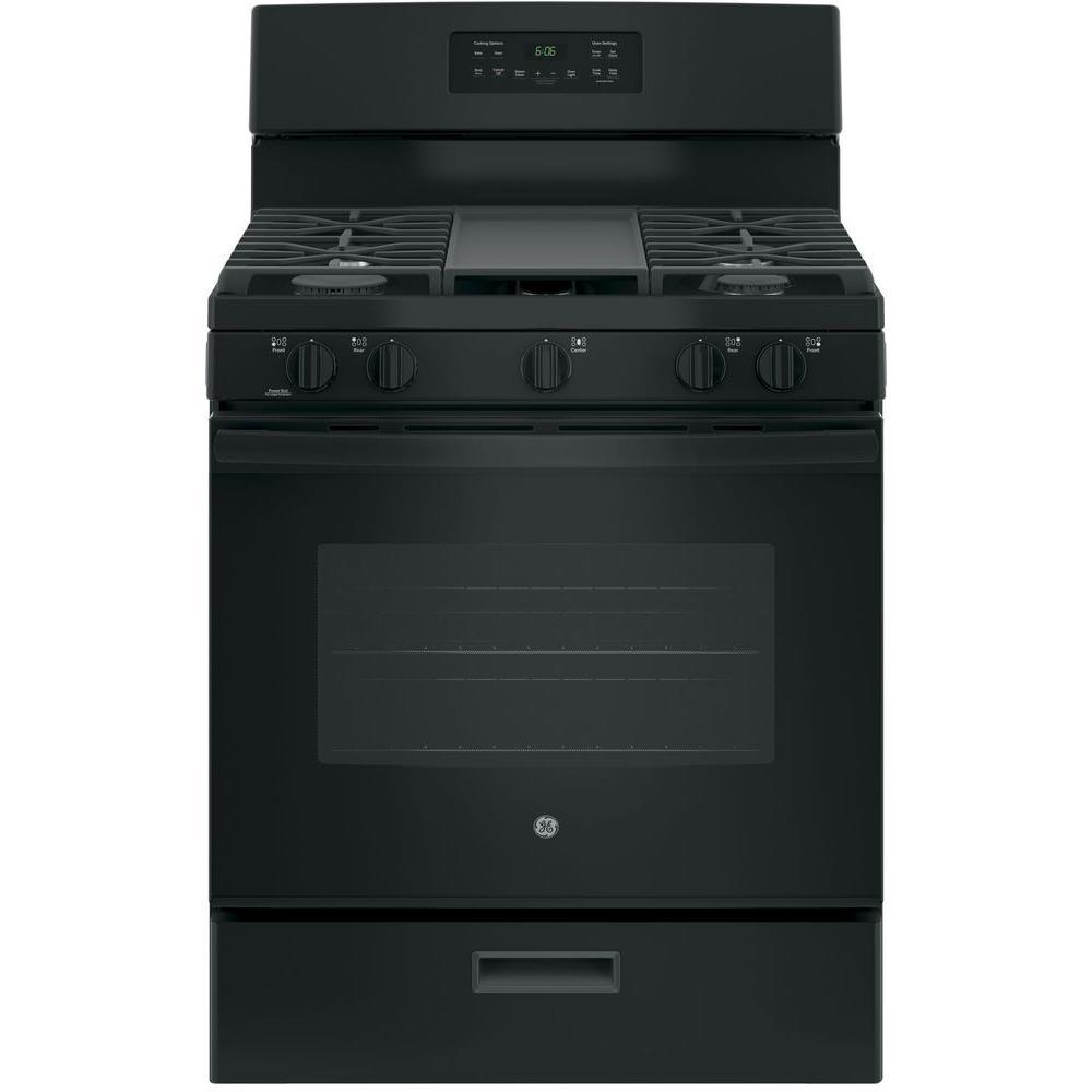  GE 30-inch Freestanding Gas Range JGBS66DEKBB IMAGE 1