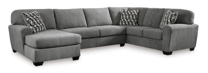 Birkdale Court 3-Piece Sectional with Chaise + Ottoman