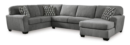 Birkdale Court 3-Piece Sectional with Chaise + Ottoman