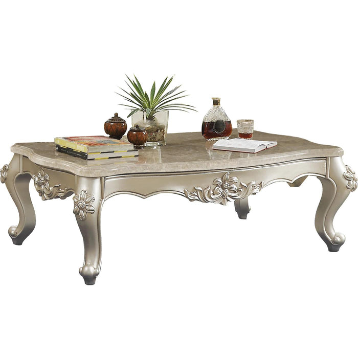 Bently Marble & Champagne Coffee Table