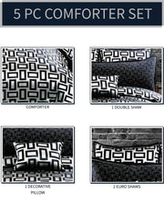 Kate 5PC Queen Comforter Set 100% Polyester
