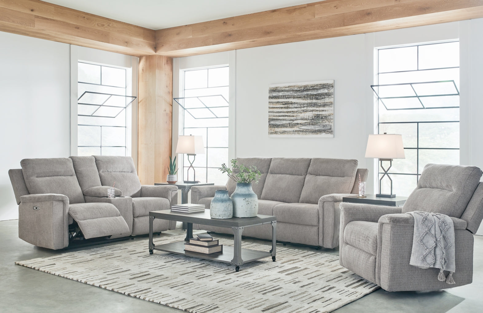 Barnsana Sofa, Loveseat and Recliner