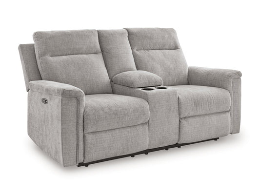 Barnsana DBL REC PWR Loveseat w/Console