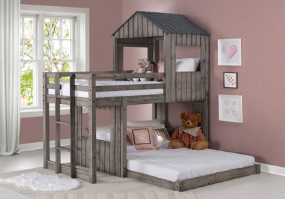 Loft para acampar con dos camas individuales o completo 