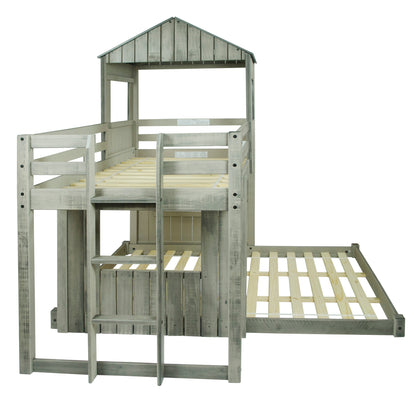 Loft para acampar con dos camas individuales o completo 