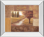 Mirrored Frame Peaceful Stream II By Vivian Flasch