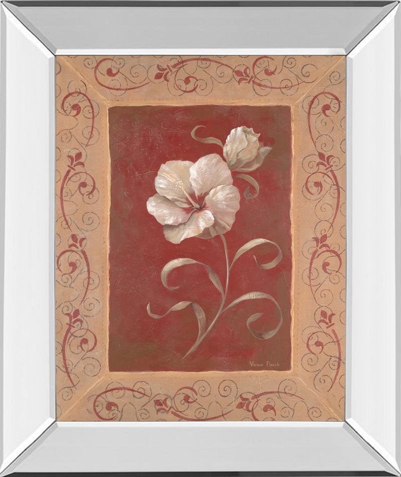 Mirrored Frame Amanda'S Hibiscus By Vivian Flasch