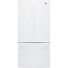GE 33-inch, 24.8 cu. ft. French 3-Door Refrigerator with Ice and Water GNE25JGKWW IMAGE 1
