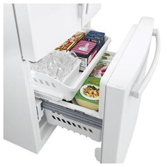GE 33-inch, 24.8 cu. ft. French 3-Door Refrigerator with Ice and Water GNE25JGKWW IMAGE 4