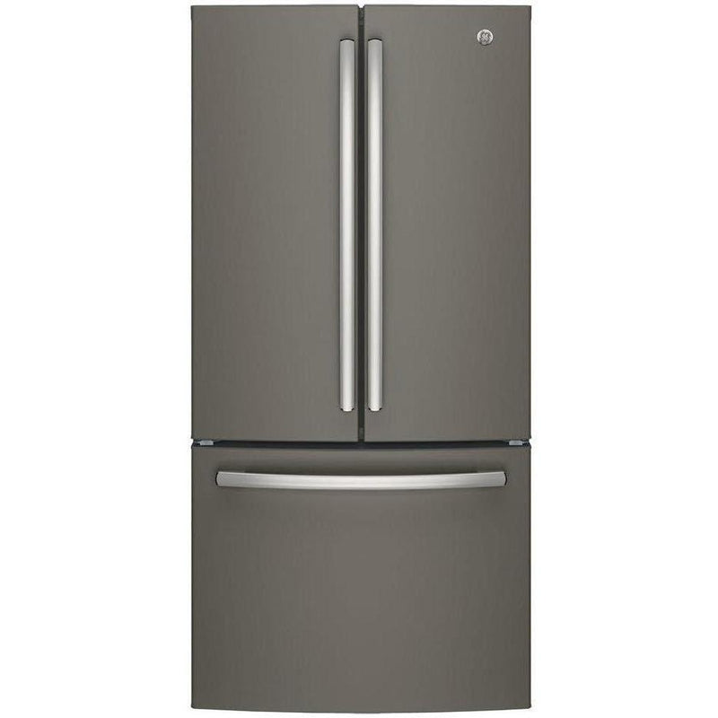 GE 33-inch, 24.8 cu. ft. French 3-Door Refrigerator with Internal Water Dispenser GNE25JMKES