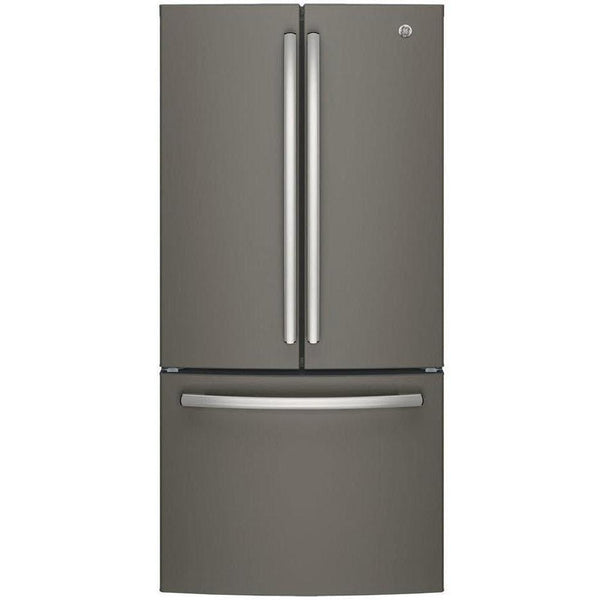 GE 33-inch, 24.8 cu. ft. French 3-Door Refrigerator with Internal Water Dispenser GNE25JMKES
