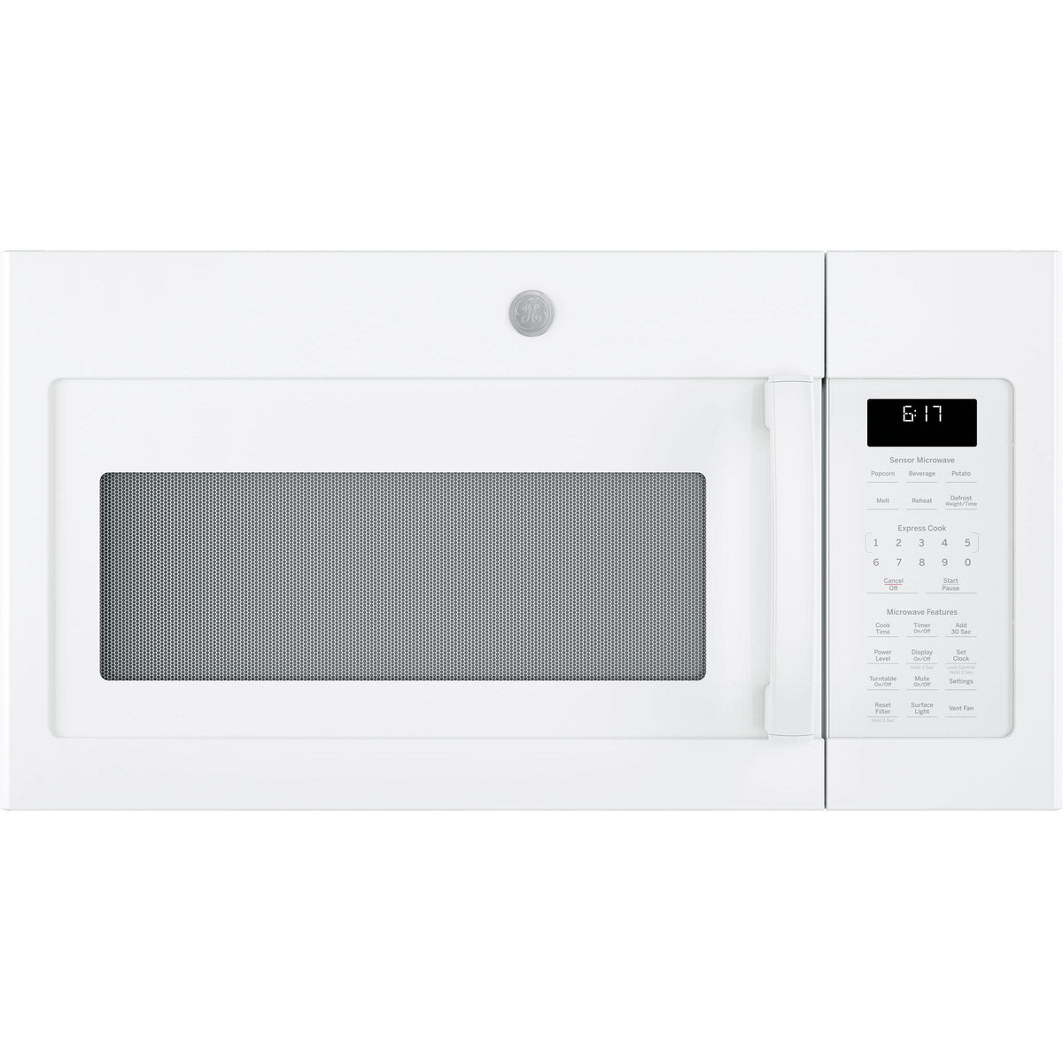  GE 30-inch, 1.7 cu. ft. Over-the-Range Microwave Oven JVM6175DKWW IMAGE 1