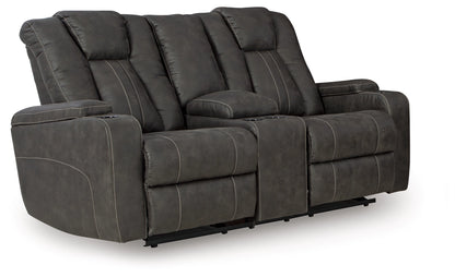 Loveseat reclinable Glider Glider con consola 