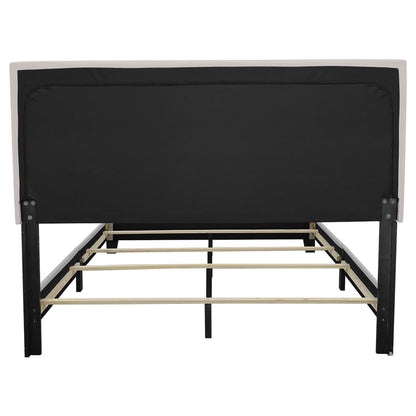 Boyd Upholstered  Panel Bed Charcoal