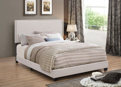 Boyd Upholstered  Panel Bed Charcoal