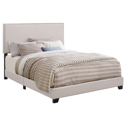 Boyd Upholstered  Panel Bed Charcoal
