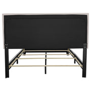 Boyd Upholstered  Panel Bed Charcoal
