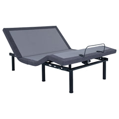 Clara Adjustable Bed Base Grey and Black