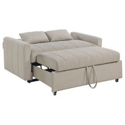 Sofá cama tapizado Portland Boucle color cobre
