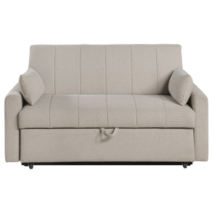 Portland Boucle Upholstered Sleeper Sofa Bed Copper