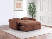 Sofá cama tapizado Portland Boucle color cobre